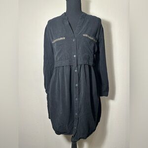 Small Zara Black Denim Dress